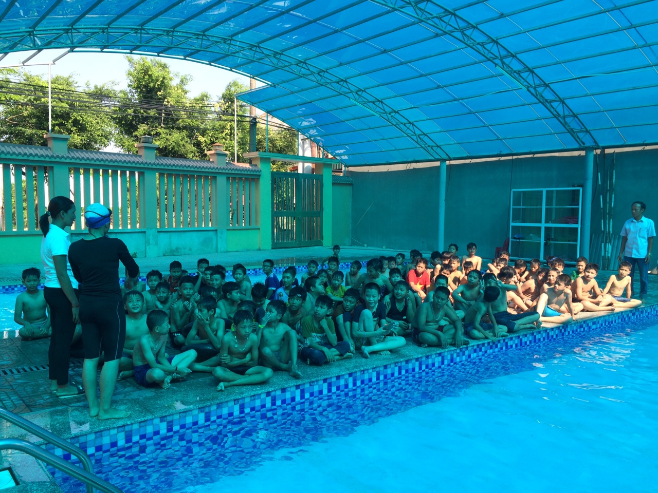 Học sinh trường THCS xã Khánh Nhạc với phong trào phòng chống đuối nước
